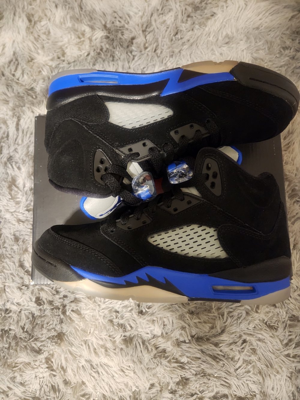 Nike Air Jordan 5 Racer Blue sz 5y - Picture 3 of 7